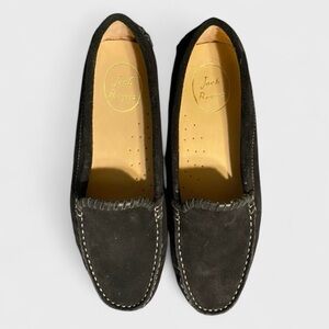 807 Jack Rogers Taylor Suede Black Flat Loafers